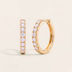 Pavé Huggie Earrings