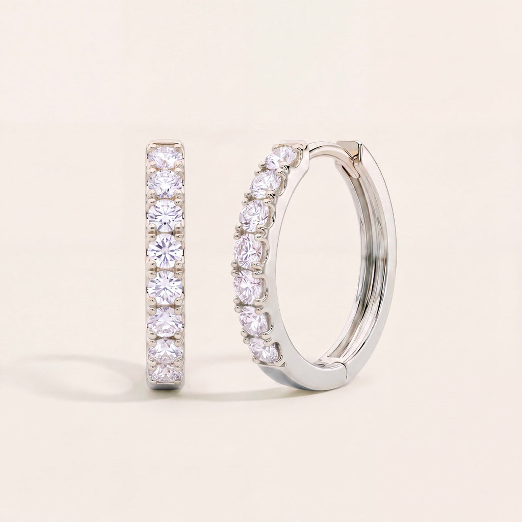 Pavé Huggie Earrings