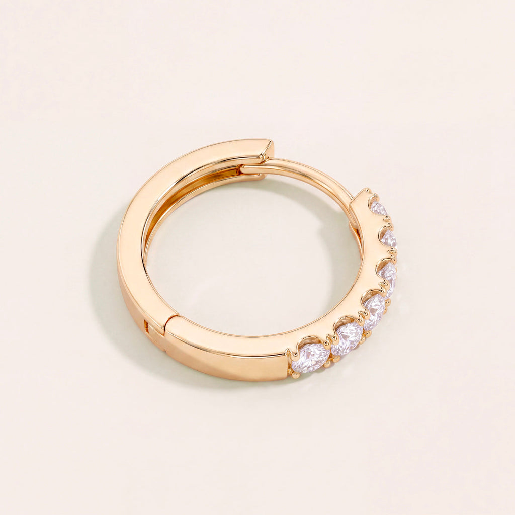 Pavé Huggie Earrings