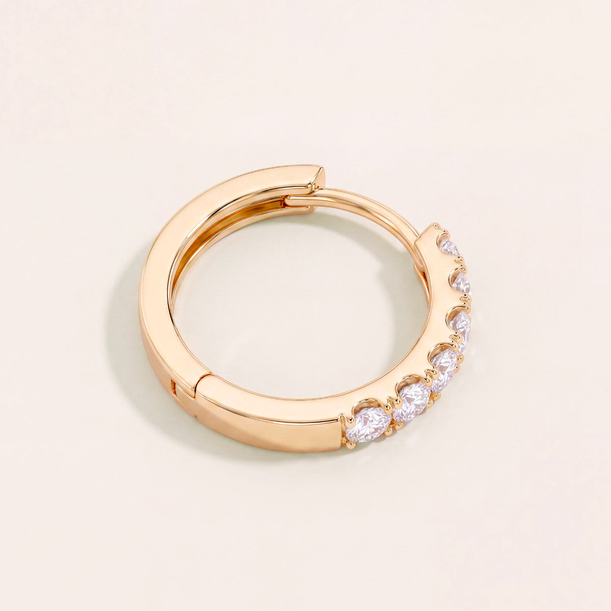 Pavé Huggie Earrings