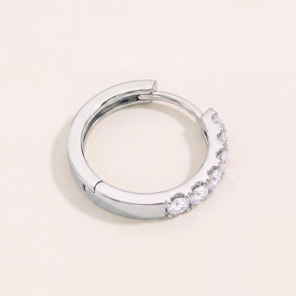 Pavé Huggie Earrings