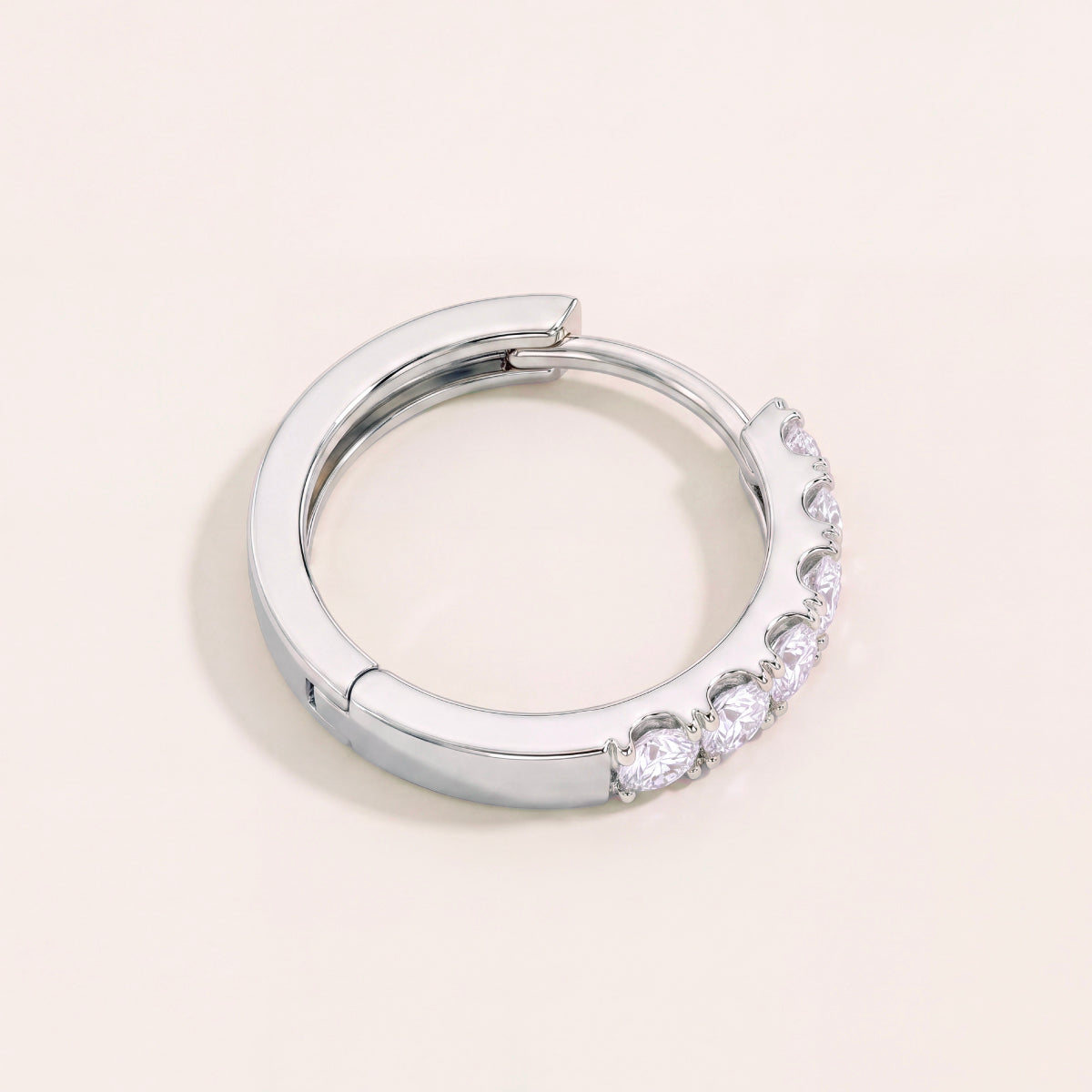 Pavé Huggie Earrings