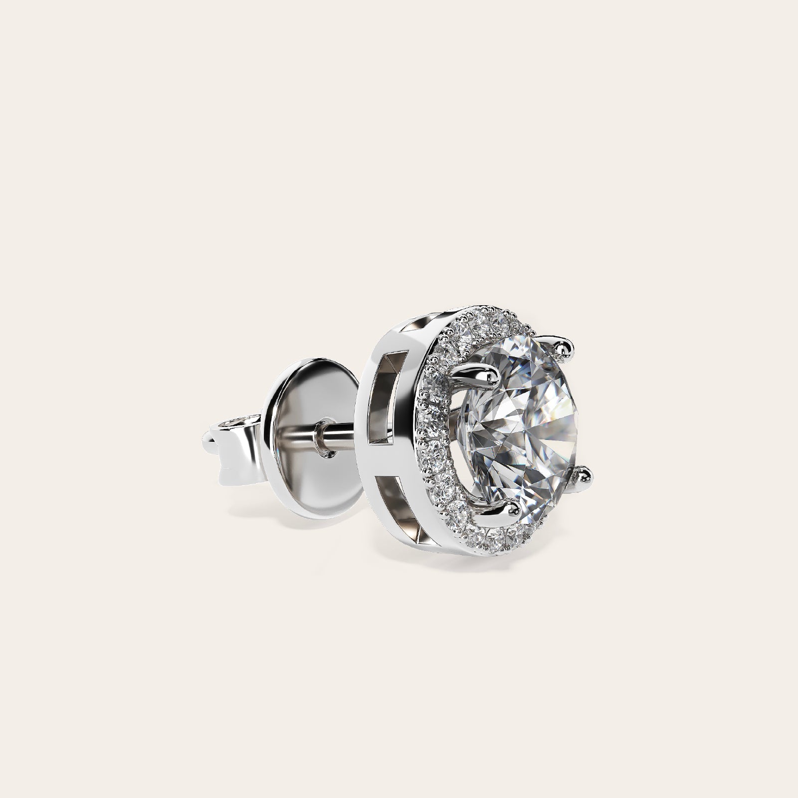 Luce Halo Stud Earrings