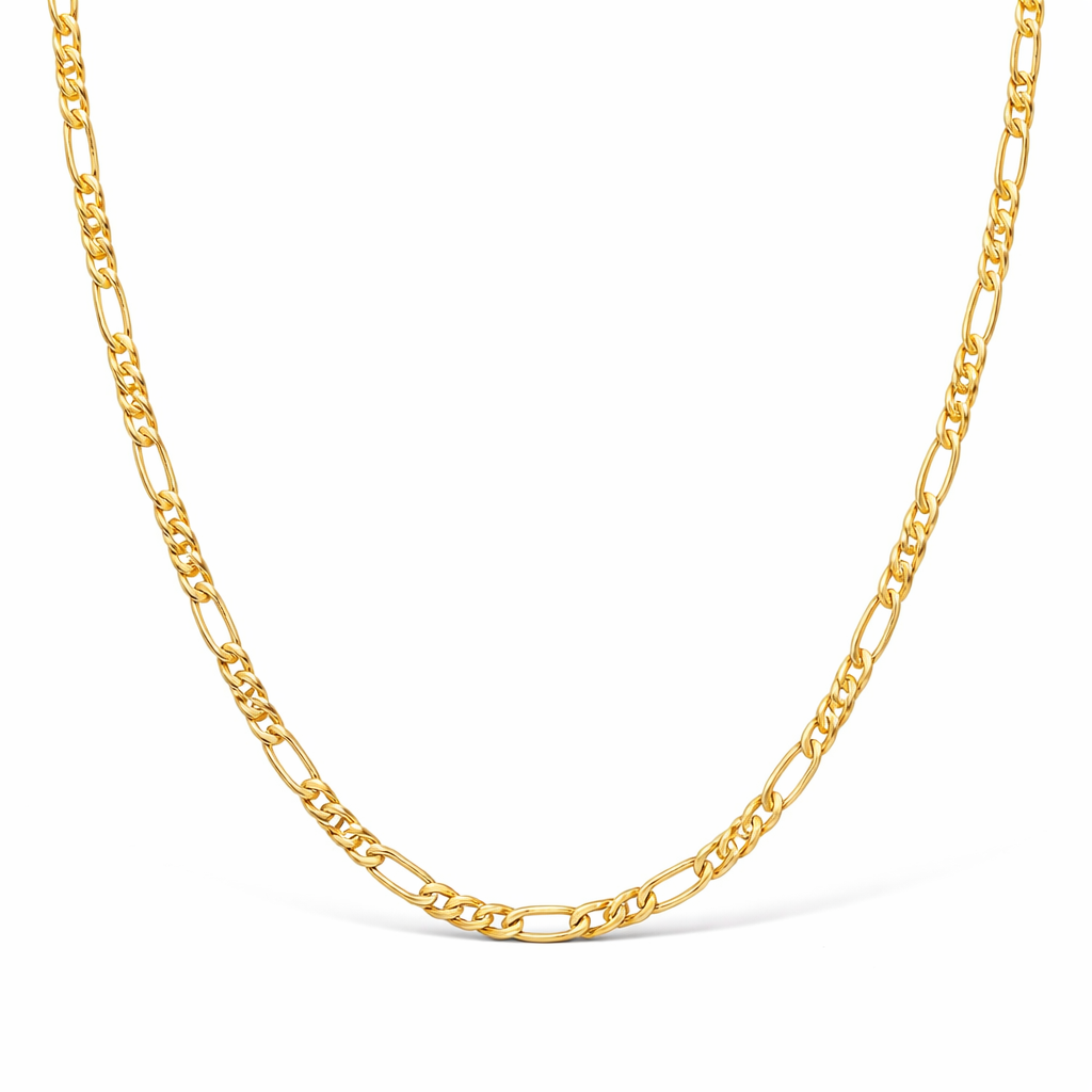 Minimalist Gold Mixed Link Necklace
