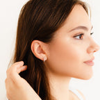 Pavé Huggie Earrings