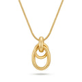 Minimalist Geometric Ring Pendant Necklace