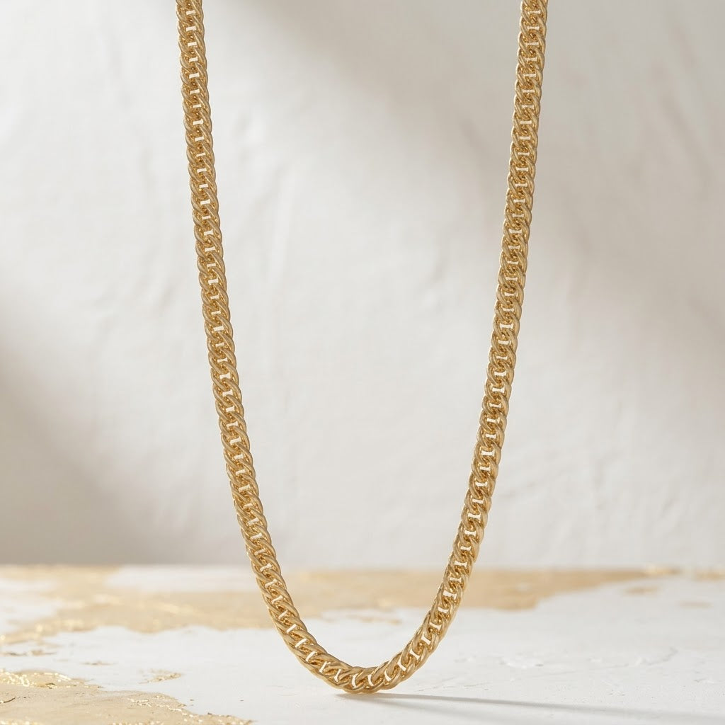 Minimalist Gold Cuban Link Necklace